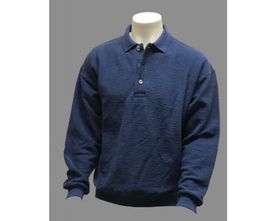 Mens Hobnail Polo Deep Royal